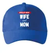 Кепка World`s best wife and mom Яскраво-синій Кепка World`s best wife and mom Яскраво-синій фото