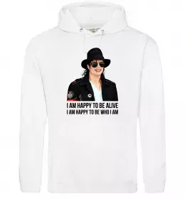 Жіноча толстовка (худі) Michael Jackson Thriller Білий фото