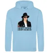 Женская толстовка (худи) Happy to be who I am Голубой фото