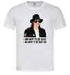 Чоловіча футболка Happy to be who I am Білий фото