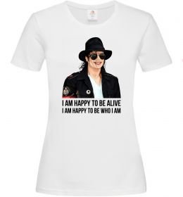 Жіноча футболка Happy to be who I am Жіноча футболка Happy to be who I am