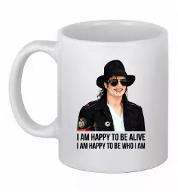 Чашка керамічна MICHAEL JACKSON HAT Білий фото
