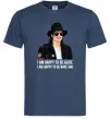 Чоловіча футболка Happy to be who I am Темно-синій фото