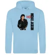 Жіноча толстовка (худі) Майкл Джексон Bad Блакитний фото