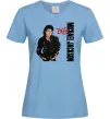 Женская футболка Майкл Джексон Bad Голубой фото