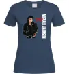 Женская футболка Майкл Джексон Bad Темно-синий фото