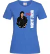 Женская футболка Майкл Джексон Bad Ярко-синий фото
