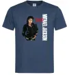 Чоловіча футболка Майкл Джексон Bad Темно-синій фото