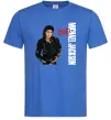 Чоловіча футболка Майкл Джексон Bad Яскраво-синій фото