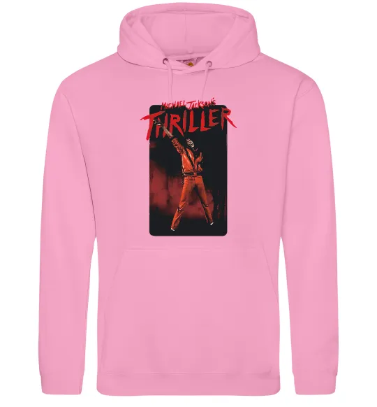 Мужская толстовка (худи) Michael Jackson Thriller Розовый фото