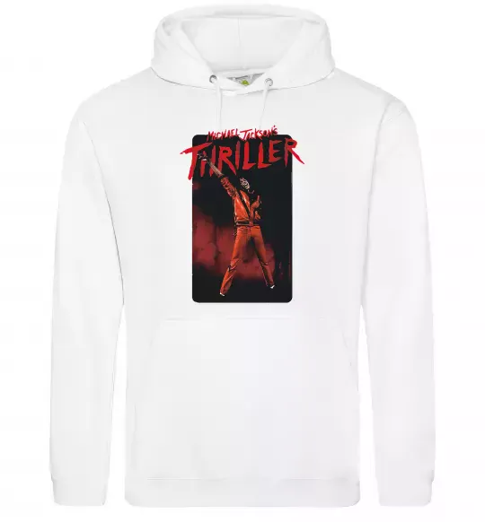 Чоловіча толстовка (худі) Michael Jackson Thriller Білий фото