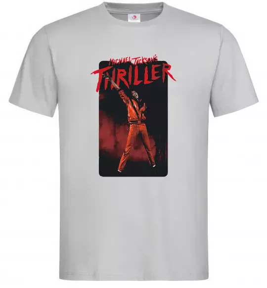 Чоловіча футболка Michael Jackson Thriller Сірий фото