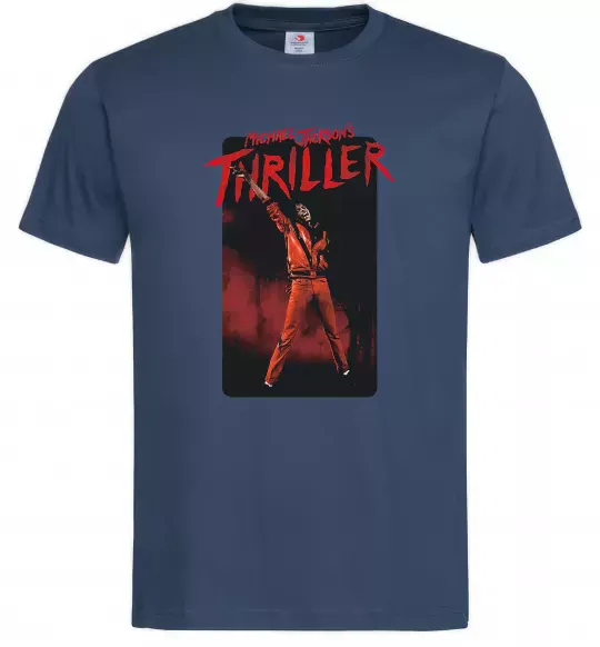 Чоловіча футболка Michael Jackson Thriller Темно-синій фото