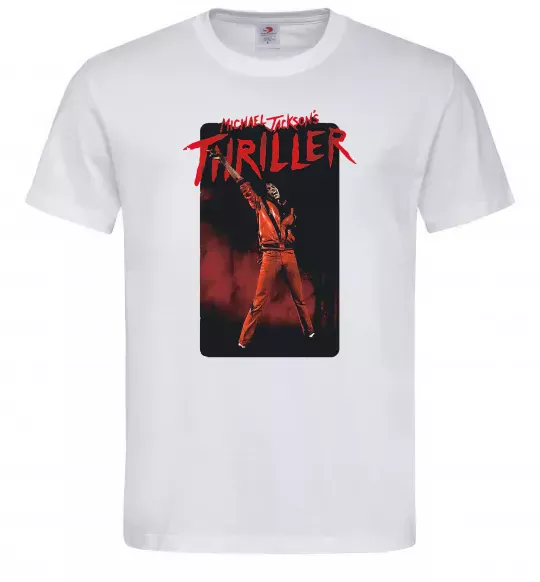 Чоловіча футболка Michael Jackson Thriller Білий фото