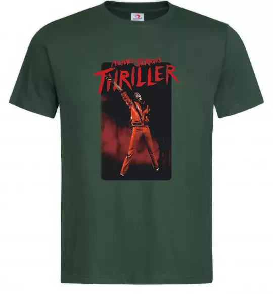 Чоловіча футболка Michael Jackson Thriller Темно-зелений фото