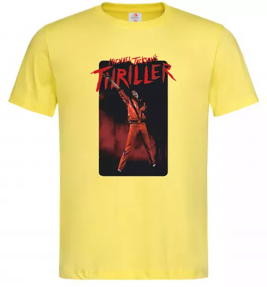 Чоловіча футболка Michael Jackson Thriller Лимонний фото