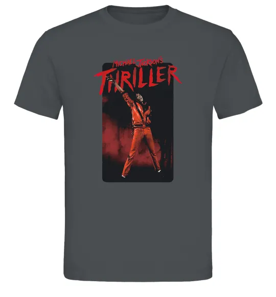 Чоловіча футболка Michael Jackson Thriller Графіт фото