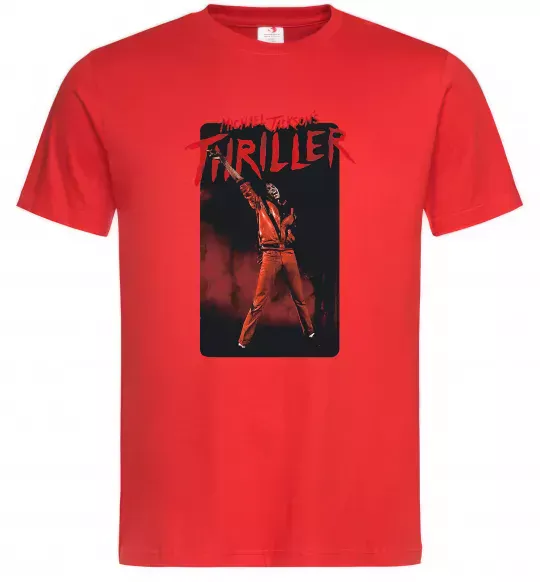 Чоловіча футболка Michael Jackson Thriller Червоний фото