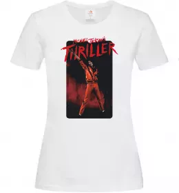 Жіноча футболка Michael Jackson Thriller Білий фото