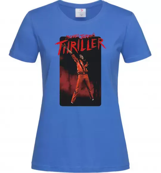 Жіноча футболка Michael Jackson Thriller Яскраво-синій фото