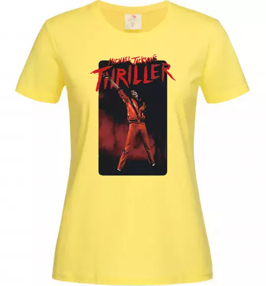 Жіноча футболка Michael Jackson Thriller Лимонний фото