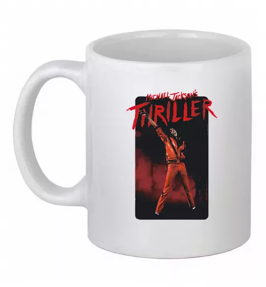 Чашка керамічна Michael Jackson Thriller Білий фото