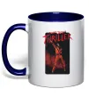 Чашка з кольоровою ручкою Michael Jackson Thriller Глибокий темно-синій фото