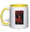 Чашка з кольоровою ручкою Michael Jackson Thriller Лимонний Чашка з кольоровою ручкою Michael Jackson Thriller Лимонний фото
