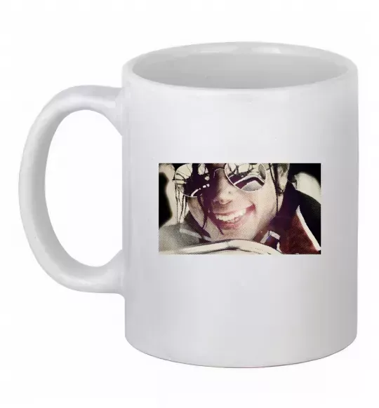 Чашка керамическая Майкл Джексон Белый фото