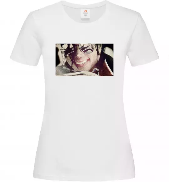 Женская футболка Майкл Джексон Белый фото