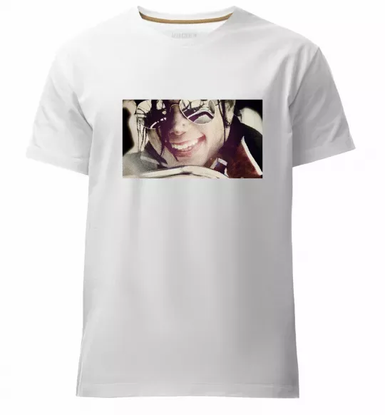 Мужская премиум футболка Майкл Джексон Белый фото