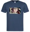 Чоловіча футболка Майкл Джексон Темно-синій фото