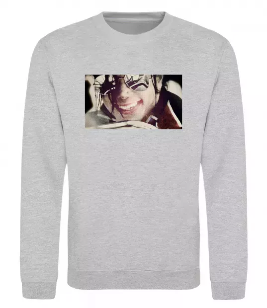 Свитшот Майкл Джексон Серый меланж фото