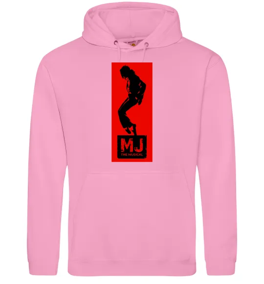 Чоловіча толстовка (худі) MJ The musical Рожевий фото