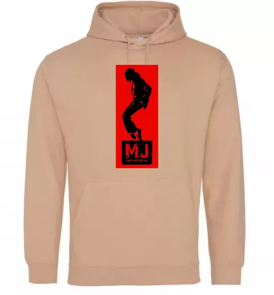 Женская толстовка (худи) MJ The musical Песочный фото