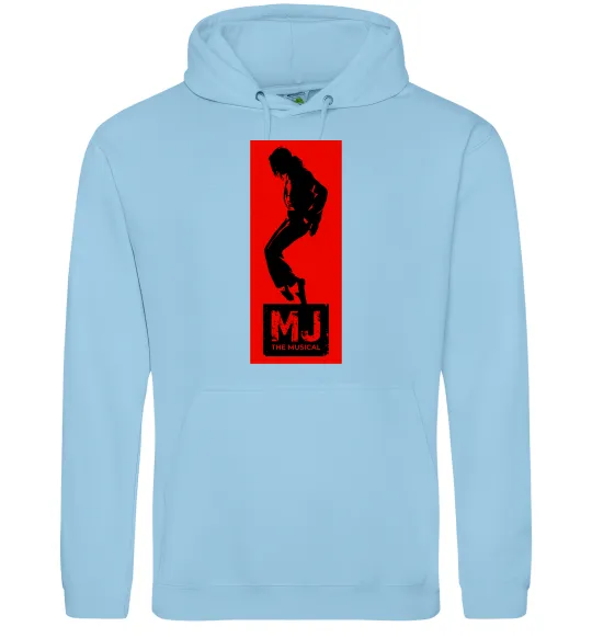 Женская толстовка (худи) MJ The musical Голубой фото