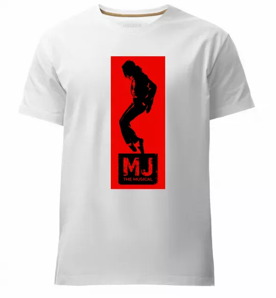 Чоловіча преміум футболка MJ The musical Білий фото