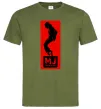 Чоловіча футболка MJ The musical Оливковий фото