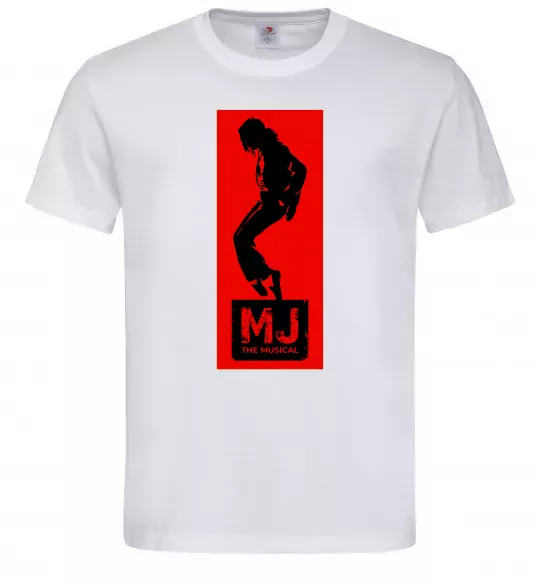 Чоловіча футболка MJ The musical Білий фото