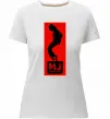 Жіноча преміум футболка MJ The musical Білий фото