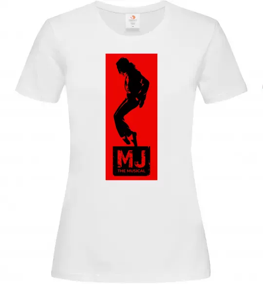 Жіноча футболка MJ The musical Білий фото