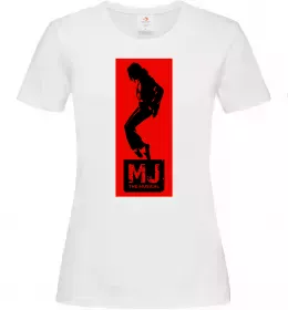 Женская футболка MJ The musical Белый фото