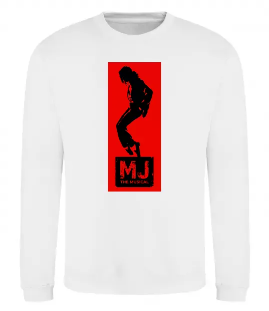 Світшот MJ The musical Білий фото