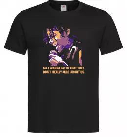 Чоловіча футболка Don`t really care abous us Чорний фото