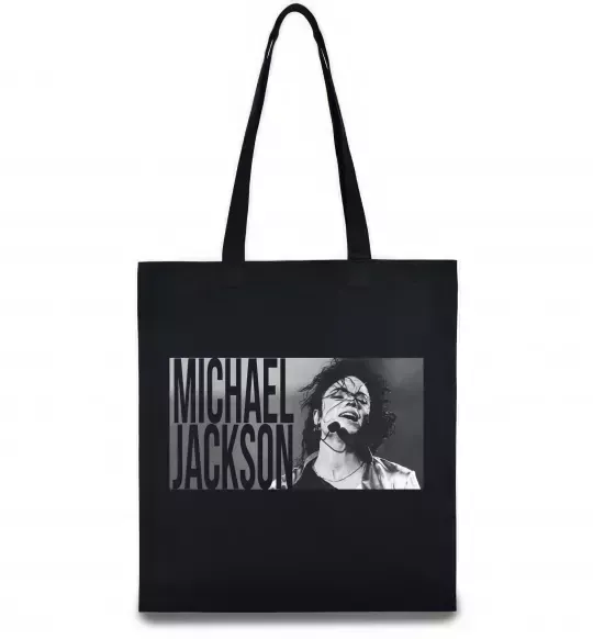 Эко-сумка Michael Jackson з мікрофоном Черный фото