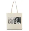 Эко-сумка Michael Jackson з мікрофоном Бежевый фото