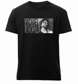Мужская премиум футболка Michael Jackson's face Белый фото