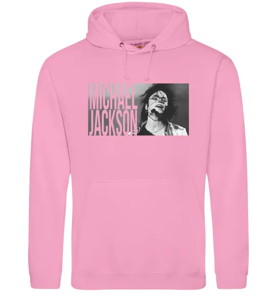 Женская толстовка (худи) Michael Jackson з мікрофоном Розовый фото