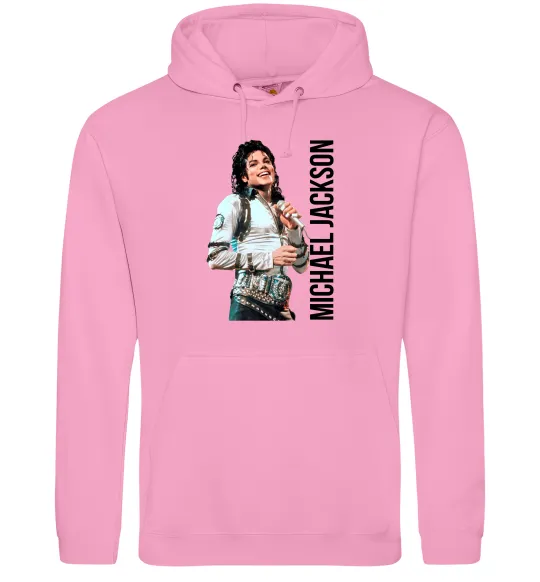 Чоловіча толстовка (худі) Майкл Джексон на сцені Рожевий фото