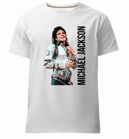 Чоловіча преміум футболка Майкл Джексон на сцені